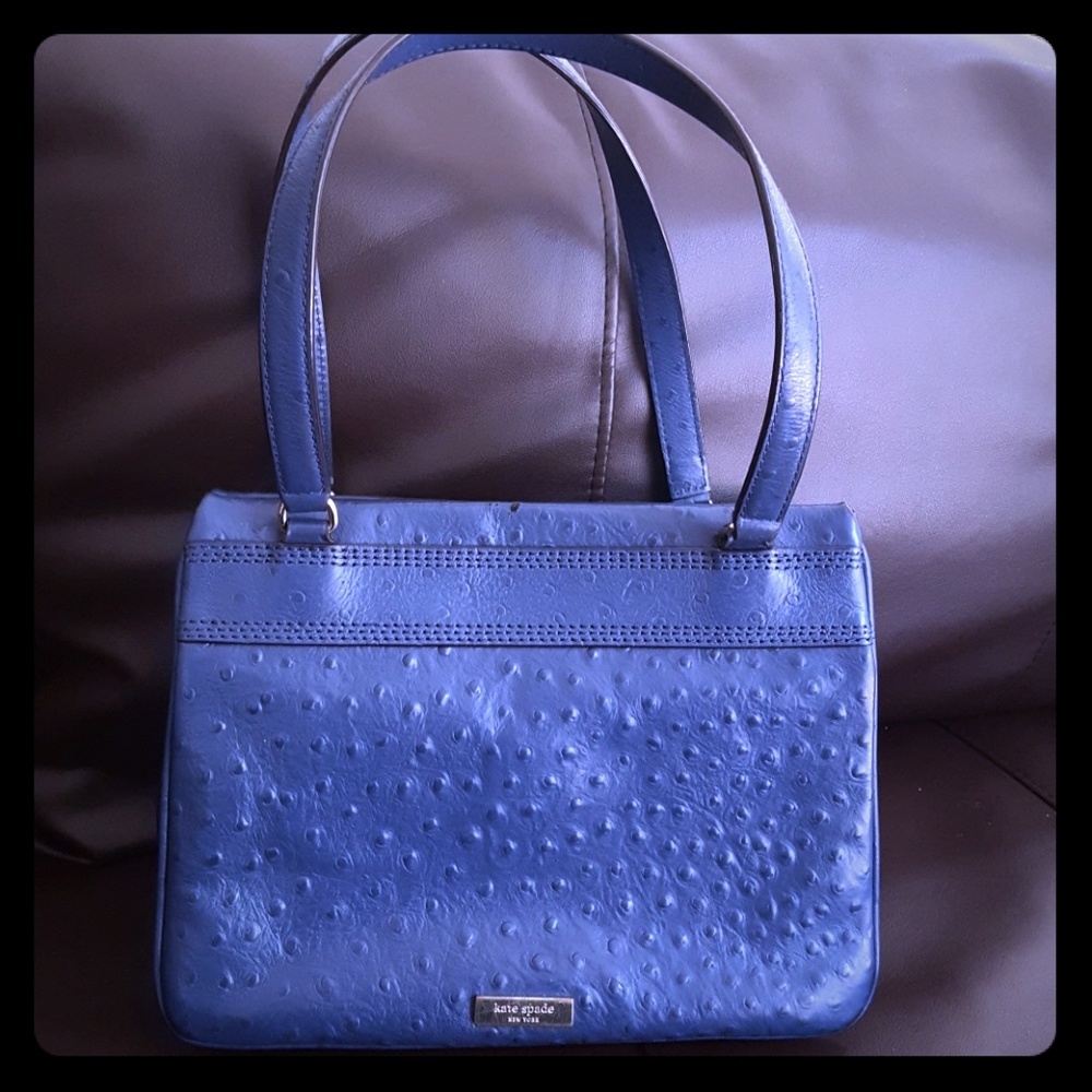 Kate Spade Ostrich Dielhl bag blue